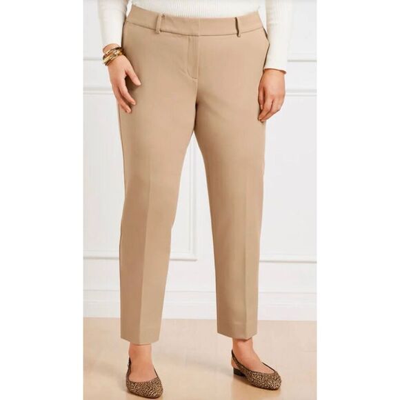 B30 - Talbots Hampshire Straight Leg Ankle Curvy Size 16 Curvy Petite NWT - Picture 1 of 12